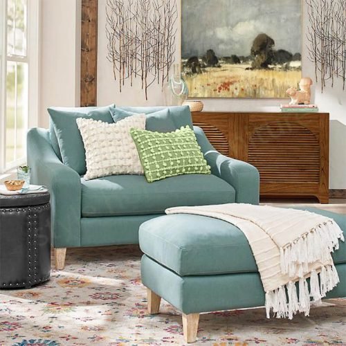 Albert Armchair with Ottoman