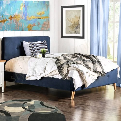 Cooper Velvet Bed - Image 3