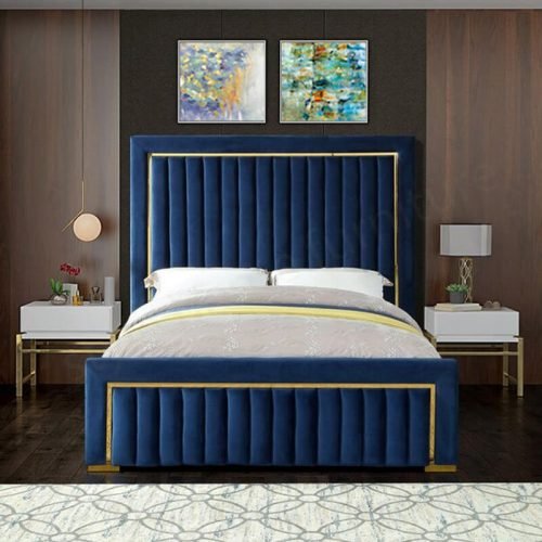 Orion Velvet Bed - Image 3