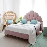 Rose Velvet Bed