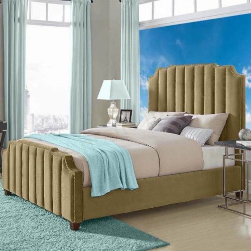 Skyline Velvet Bed - Image 2