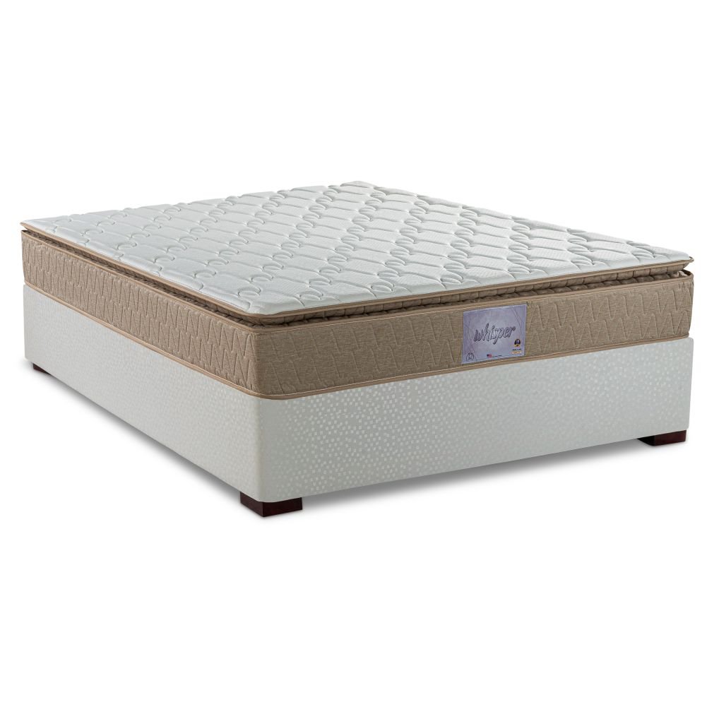 Queen pillow top mattress with store box spring